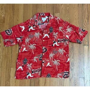 Arizona Diamond Backs MLB Reyn Spooner Hawaiian 2001 World Series Champions XL
